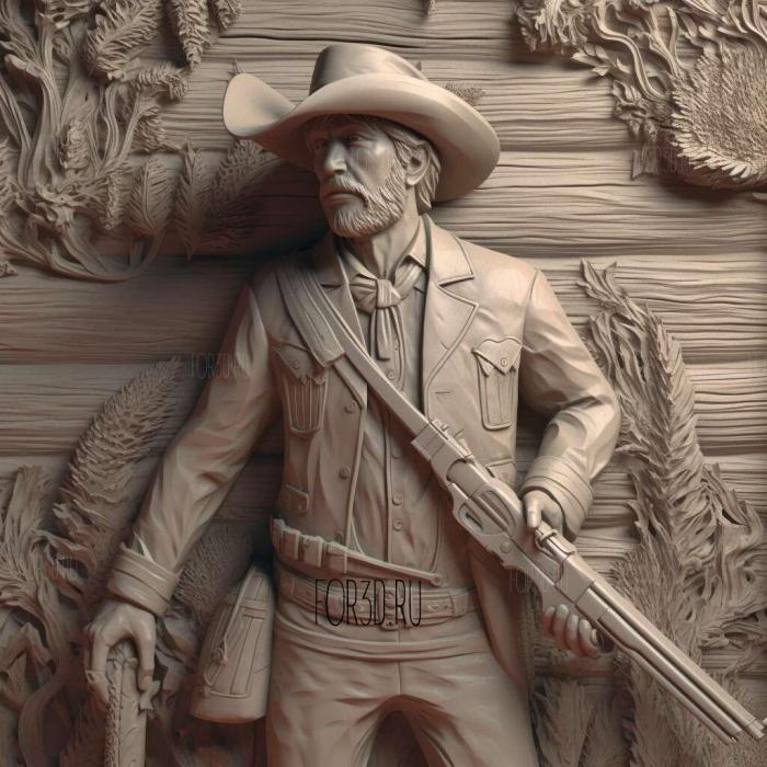 red dead 4 stl model for CNC